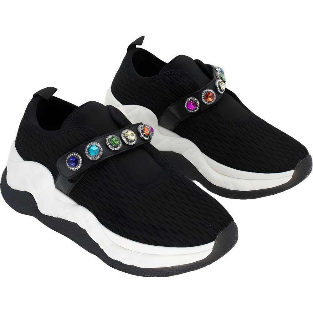 Kurt Geiger London Knit Jewel Slip-On Sneakers Black Women's EU 39 - Picture 4 of 6